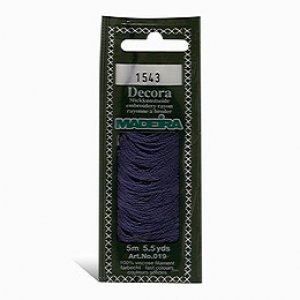Decora;人造絲繡線5m;藍紫色