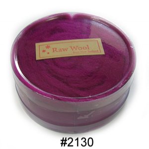 紐西蘭針氈羊毛-豔紫色(30g裝)