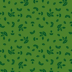 印花布-"日耳曼風情"-花苞-草綠
