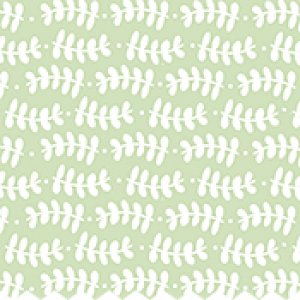 印花布-"艾瑪"-金星蕨-嫩葉綠