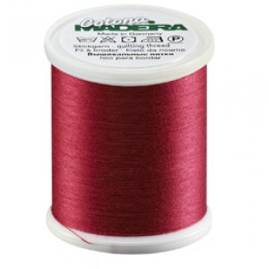 Cotona 50-機縫純棉壓線-1000m(莓紅色)