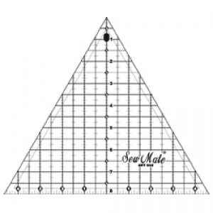 三角定規尺- 9 1/4"x8",60°(黑色)