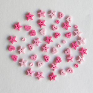 星&心&圓形-Pink