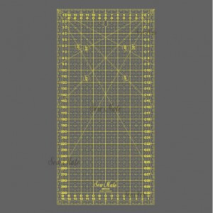 拼布定規尺-16x32cm (黃色印刷)