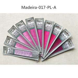 Mouline純棉繡線-10mx10色(紫色A色系),送繡線整理片6171一卡(7片).