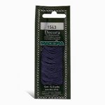 Decora;人造絲繡線5m;藍紫色