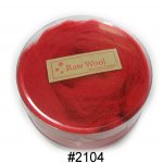 紐西蘭針氈羊毛-正紅色(30g裝)