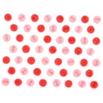 迷你釦-橙紅-Micro Mini Round Hydrangea