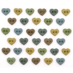 迷你愛心-大地-Micro Mini Hearts Earthtones