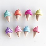 美國造型釦-閃亮甜筒-Glitter Ice Cream Cones