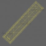 拼布定規尺-10x45cm(黃色印刷 ) [暫停供貨]