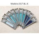 Mouline純棉繡線-10mx10色(藍色A色系),送繡線整理片6171一卡(7片)