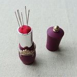 口紅造型針盒-紫色(1入)