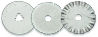 X'SOR 28mm圓刀替換刀片有3 種花樣，可供選擇. 