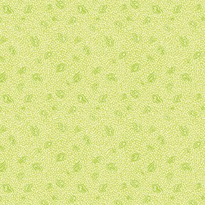 印花布-"植物之美"小樹葉-嫩葉綠