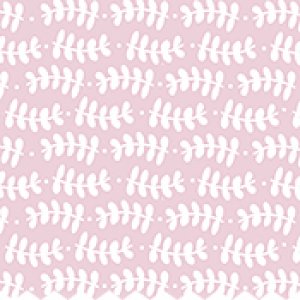 印花布-"艾瑪"-金星蕨-粉紅