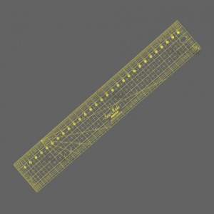 拼布定規尺-5x30cm (黃色印刷)