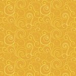 印花布-漩渦-金黃色