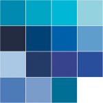 素色布-"藍色太平洋"色系-1/4碼布組